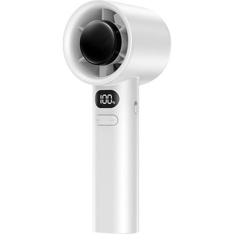 Ventilateur portable main argent réglage 120 vitesses sans palier puissant airflow réglable voyage extérieur bureau été compact (1/5)