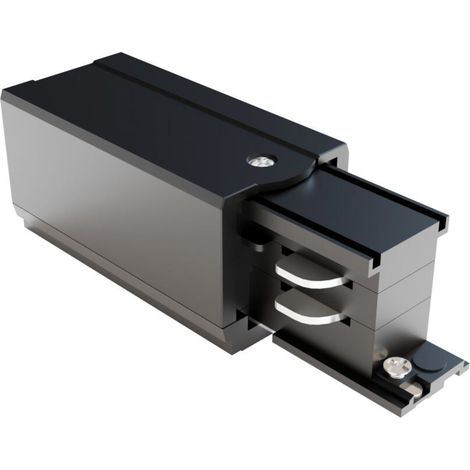 Connettore Per Binario Plastica 10Cm Nero Destro (1/2)