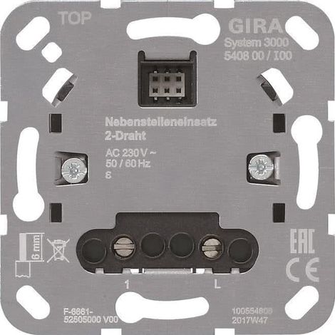 Gira 540800 s3000 nebenst.eins. 2-draht einsatz