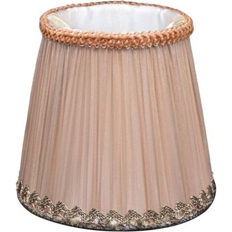 Abat-jour en tissu 12cm – Diamètre supérieur 9cm – Support en fer pour lampes de chevet et lustres – Éclairage chaleureux (1/5)