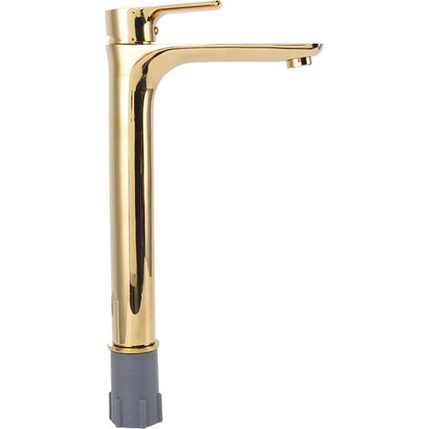 Robinetterie de lavabo surélevée G1/2 pour vasque, mitigeur eau froide/chaude, quincaillerie de salle de bain (robinet à poser sur vasque) (1/5)
