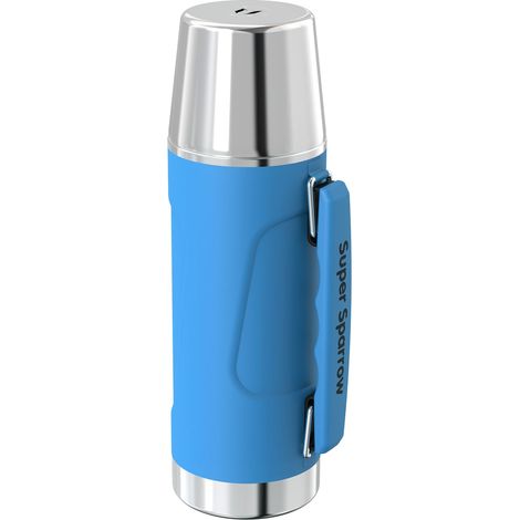 Gourde Isotherme - Bouteille Isotherme - 750ml - Gourde Inox Sans BPA - Couvercle étanche qui sert de Tasse - Maintient la Température 12/24h (Chaud/Froid) (1/5)