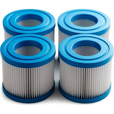Fini l’eau trouble du spa Lot 4 cartouches HQRP Type S1 – Compatibles Intex 29001E, PureSpa, Saluspa – Tissu trilobal haute capture – Installation rapide – Réutilisables (1/4)