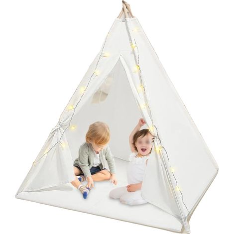 Tente pour enfants, Matériau durable, Design spacieux, BLANC (1/2)