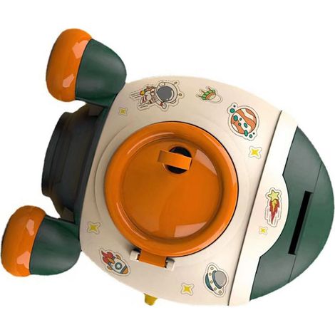 Tirelire Fusée Spatiale Style Cartoon, Pot à Monnaie Économie, Cadeau Enfants Garçons Fille, Vert Morandi (1/5)