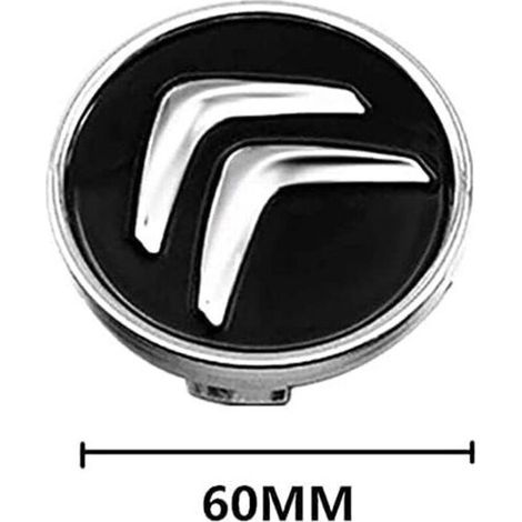 pezzi di coprimozzi per auto da 60 mm per Citroen C3 C4 C5 Elysee Berlingo Xsara Picasso Saxo DS3 DS4 DS6, accessori per emblema centrale del cerchio, decorazione per pneumatici, logo (1/4)