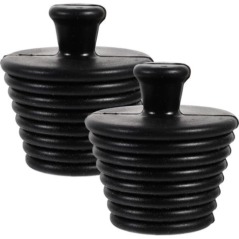 Bouchon de vidange en silicone KICHOUSE , étanche et durable pour baignoire lavabo , lot 2 , univers (1/5)
