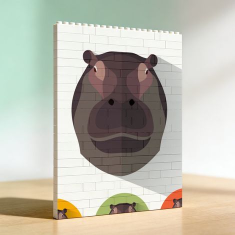 Cadre photo en briques, cadeau idéal pour anniversaire et Saint‑Valentin (1/5)
