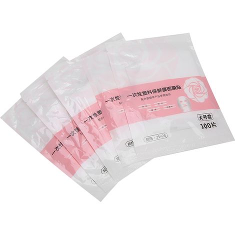Masque Jetable en Plastique Transparent pour Soins Hydratants de la Peau (1/5)