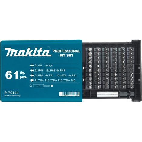 Jeu de tournevis Makita 61 unités