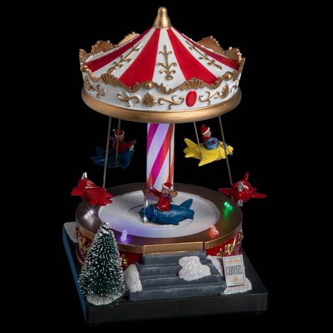 Giostra del villaggio illuminata piano musicale 4 led - Feeric lights & christmas (1/2)