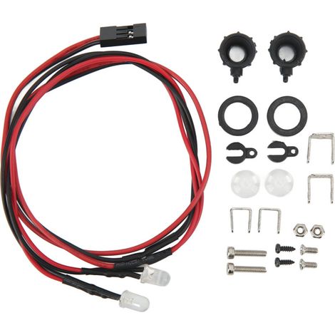 Phare rond réglable pour voiture RC, éclairage blanc à faible consommation d'énergie, lampe pour modèles radiocommandés. (1/5)