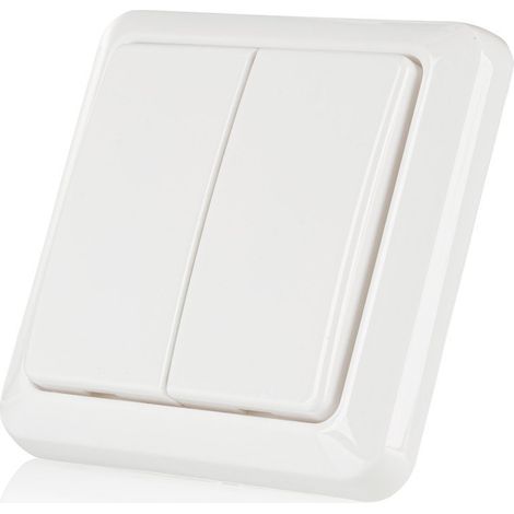 Trust AWST-8802 Doppio Interruttore da Muro Senza Fili, Bianco (1/3)