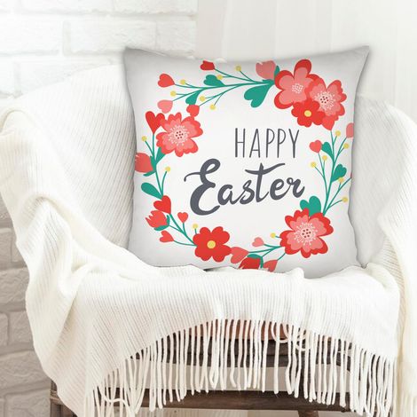 Housses de coussin en polyester résistante  fermeture à glissière pour décoration de noël de famille (1/5)