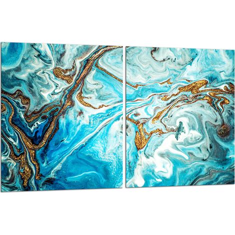 2x Glas-Schutzplatte für Herd 40x52 Modisch (1/5)