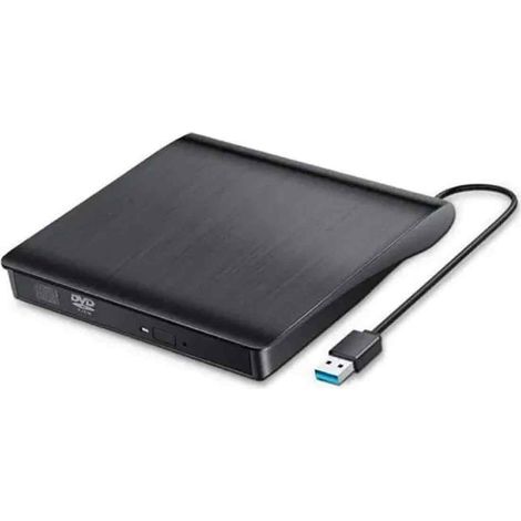 Lecteur Graveur DVD CD - USB 3.0 - Compatible Windows et macOS - Ultra Fin Portable - 1 Pièce (1/5)