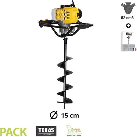 Foreuse thermique 52cc TEXAS EA5300 vrille 150mm (1/5)