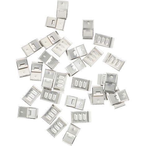 Colliers de serrage pour câbles de châssis de remorque, en acier inoxydable, compatibles avec les câbles, lot de 30, couleur argentée (1/5)
