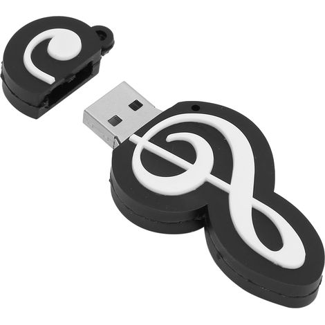 Clé USB 128GB en Forme de Note de Musique - Idée Cadeau Originale pour Étudiants et Professionnels