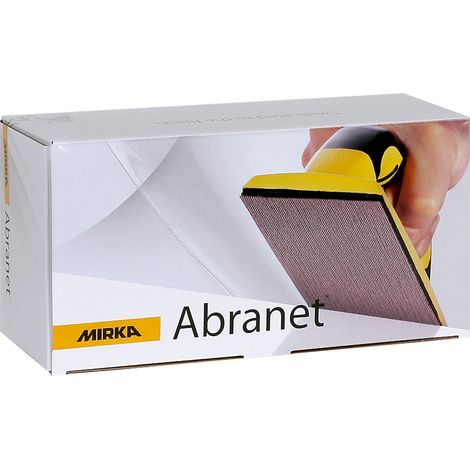 Mirka Abranet Netz-Schleifstreifen 80x230 mm Klett / Korn P180 / 50 Stk / zum Schleifen von Holz, Spachtel, Lack, Kunststoff / 5417505018