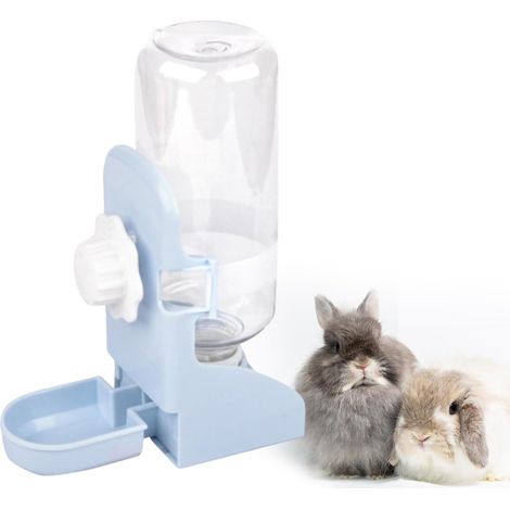 Abreuvoir lapin suspendu 500 ml, distributeur eau automatisé, pour rongeurs et petits animaux (1/4)
