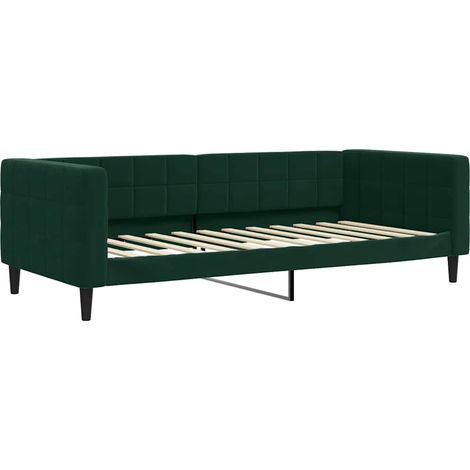 Maison Exclusive - Letto da Giorno Verde Scuro 90x200 cm in Velluto (1/5)