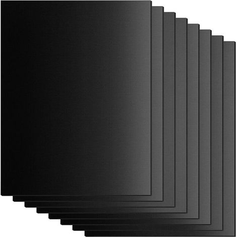 Grillmatte, 8er-Set antihaftbeschichtete Teflon-Grillmatten für Gasgrills, wiederverwendbares Backpapier, für Holzkohlegrills, Elektrogrills und Backöfen - Crezuo