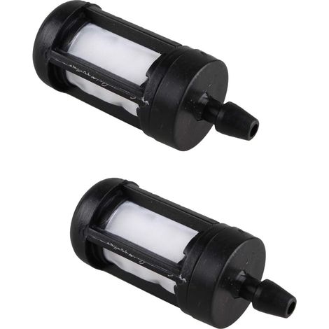Lot de 2 petit corps de support de filtre de réservoir de carburant de moteur Compatible avec le tube ID de 2,5 mm pour tronçonneuse taille-haie (1/5)