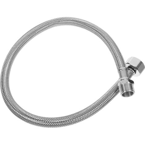 Tuyau de Toilette Flexible à Ligne Alimentation Eau Installation Facile pour Remplacement de Conduite des Toilettes Acier Inoxydable (1/3)