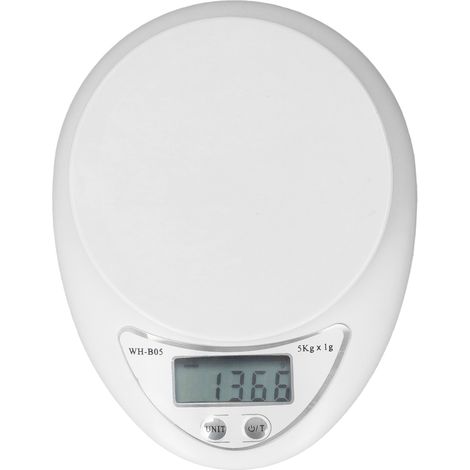 Balance alimentaire numérique 5 kg précision élevée petit pèse-aliments écran LCD pour perte de poids pâtisserie cuisine (1/5)