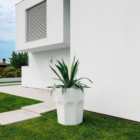 Vaso grande tarro contenedor de hielo diseño moderno Cubalibre - Blanco (1/4)