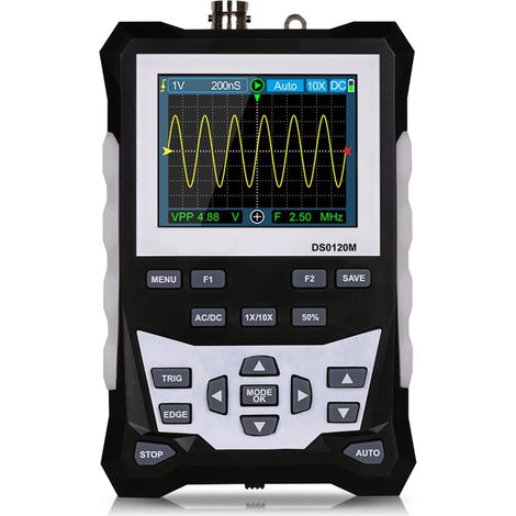 DS0120M/kkm828 multimètre oscilloscope numérique 2.4 Pouces 320 240 écran LCD Tension ca/CC Mesure de résistance de Courant ca/CC (Color : Type2-DS0120M, Size : Type) (1/5)