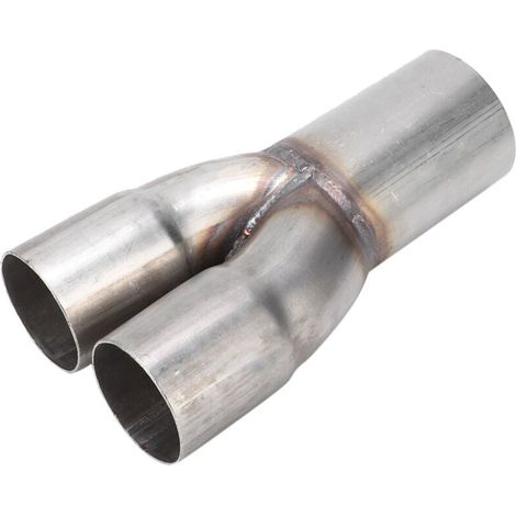 Collecteur D Échappement Acier Inoxydable Double Entrée 2 Pouces Sortie 2,5 Pouces (1/4)
