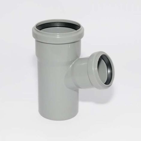 HT Abzweig mit Muffe und Gummidichtungen HT-Rohr DN 75/50 67° HTEA