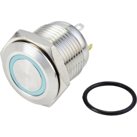 TRU COMPONENTS TC-10090920 GQ16F-10E/J/B/24V/S Vandalismusgeschützter Drucktaster 48 V/DC 2 A 1 x Au (1/2)