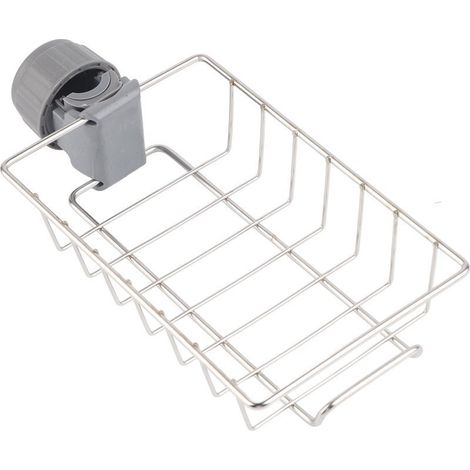 Support de rangement suspendu pour évier, Clip de robinet en acier inoxydable, étagère de vidange, organisateur de torchon (1/5)