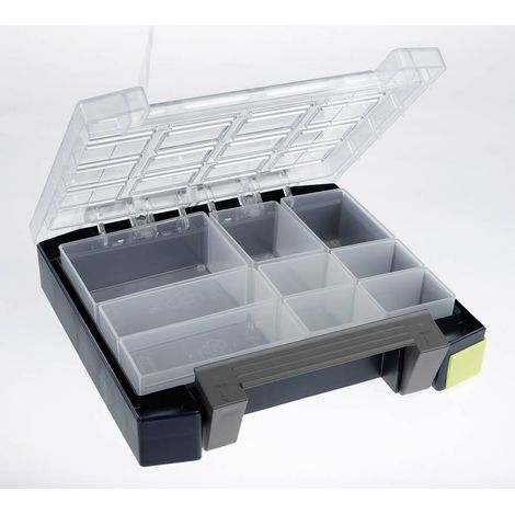 Valigia assortimenti boxxser B241xT225xH55mm 9 scomparti con griglia profilata (1/5)