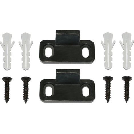 Garniture de porte coulissante, rails de plancher de porte de grange, pièces de quincaillerie de rail inférieur réglables sans fentes(452024mm) (1/5)