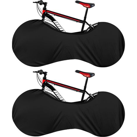 Lot de 2 Housses Anti-poussière pour Vélo – Élastique Ajustable – Protection Imperméable contre Éclaboussures – Pour VTT, Route, Ville – Roues 24-28 Pouces – Transport et Rangement Garage (1/5)