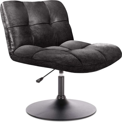 Fauteuil industriel style vintage en PU noir, taille unique, THE HOME DECO FACTORY (1/5)