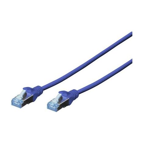 Digitus DK-1532-010/B RJ45 Câble réseau, câble patch CAT 5e SF/UTP 1.00 m bleu torsadé par paire 1 pc(s) S136111 (1/2)