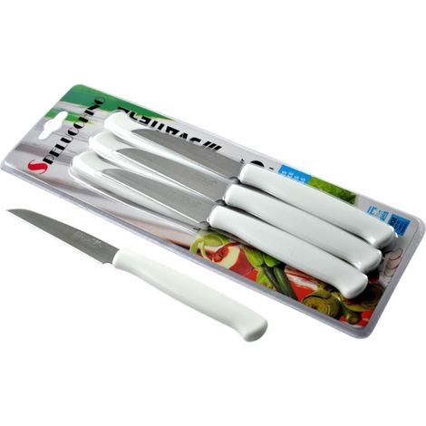 Svanera set 6 coltello spelucchino 8.5 cm bianco
