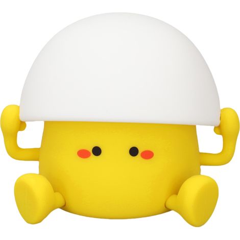Veilleuse en silicone en forme d'œuf, forme mignonne et dessin animé, rechargeable, pour dormir et nourrir les enfants dans leur chambre. (1/5)