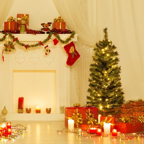 Sapin de Noël Artificiel en Pot Pré-Éclairé de 120 Cm Arbre de Noël Avec 100 Lumières Led Minuterie 3 Modes d'Éclairage 160 Pointes de Branches (1/3)