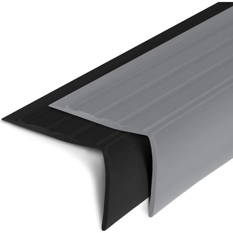 Seuil d'escalier Michigan PVC 45 x 42 mm Gris Longueur: 120 cm
