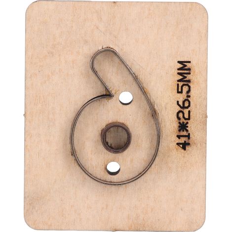 Set mit 6 Stanzformen aus legiertem Stahl für Leder, DIY-Stempel, Stanzform Nr. 6, Birkenholz-Bastelzubehör (1/5)