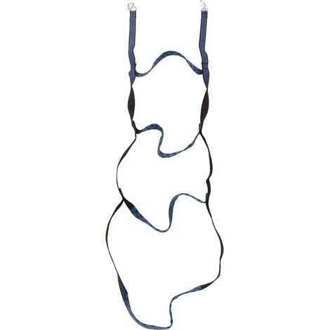 Échelle de bain en corde pour bateaux, avec crochets, en nylon bleu, portable et pliable, 4 marches, pour yachts, kayaks et bateaux pneumatiques. (1/5)