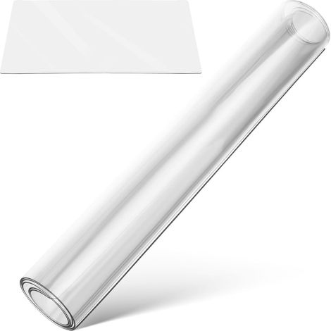 Nappe en PVC Transparente pour Table Rectangulaire 40x80cm (1/5)