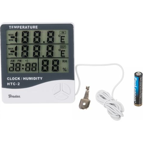 Wetterstation Digital Thermometer Hygrometer WHITE LINE Bradas 8649 (1/3)