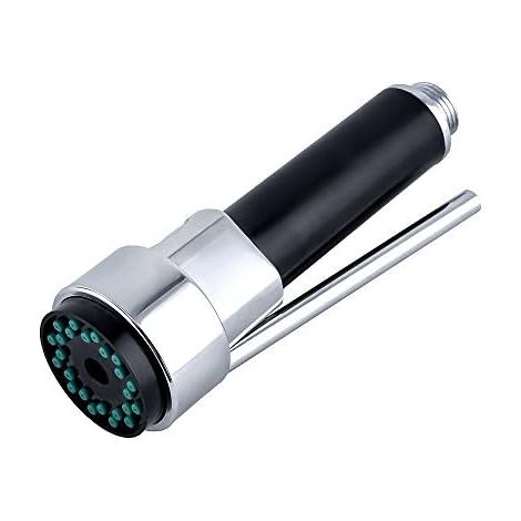 Robinet mitigeur de salle de bain et de cuisine en laiton massif de haute qualité et durable, douchette extractible, pièce de rechange, finition chromée polie (1/5)
